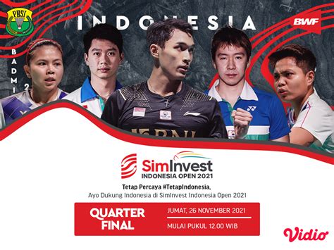 live streaming indonesia open 2021 final